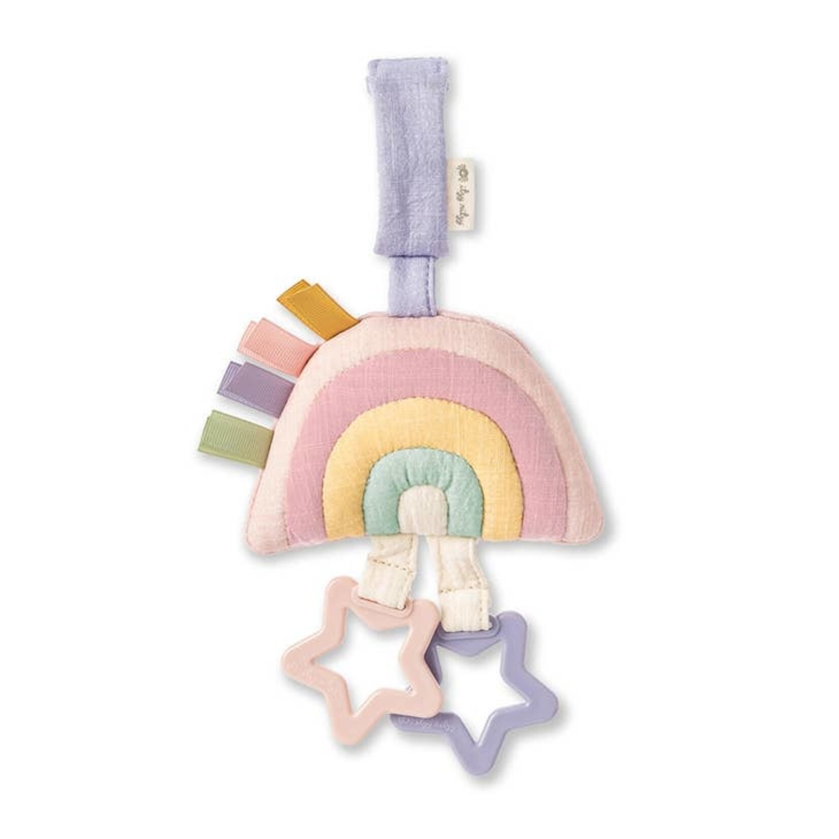 Itzy Ritzy Itzy Jingle Attachable toy-Pastel Rainbow