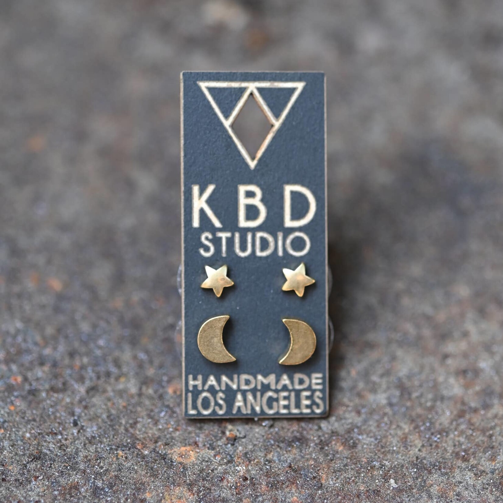 KBD Studio KBD Studio Moon and Star Stud Earrings Set