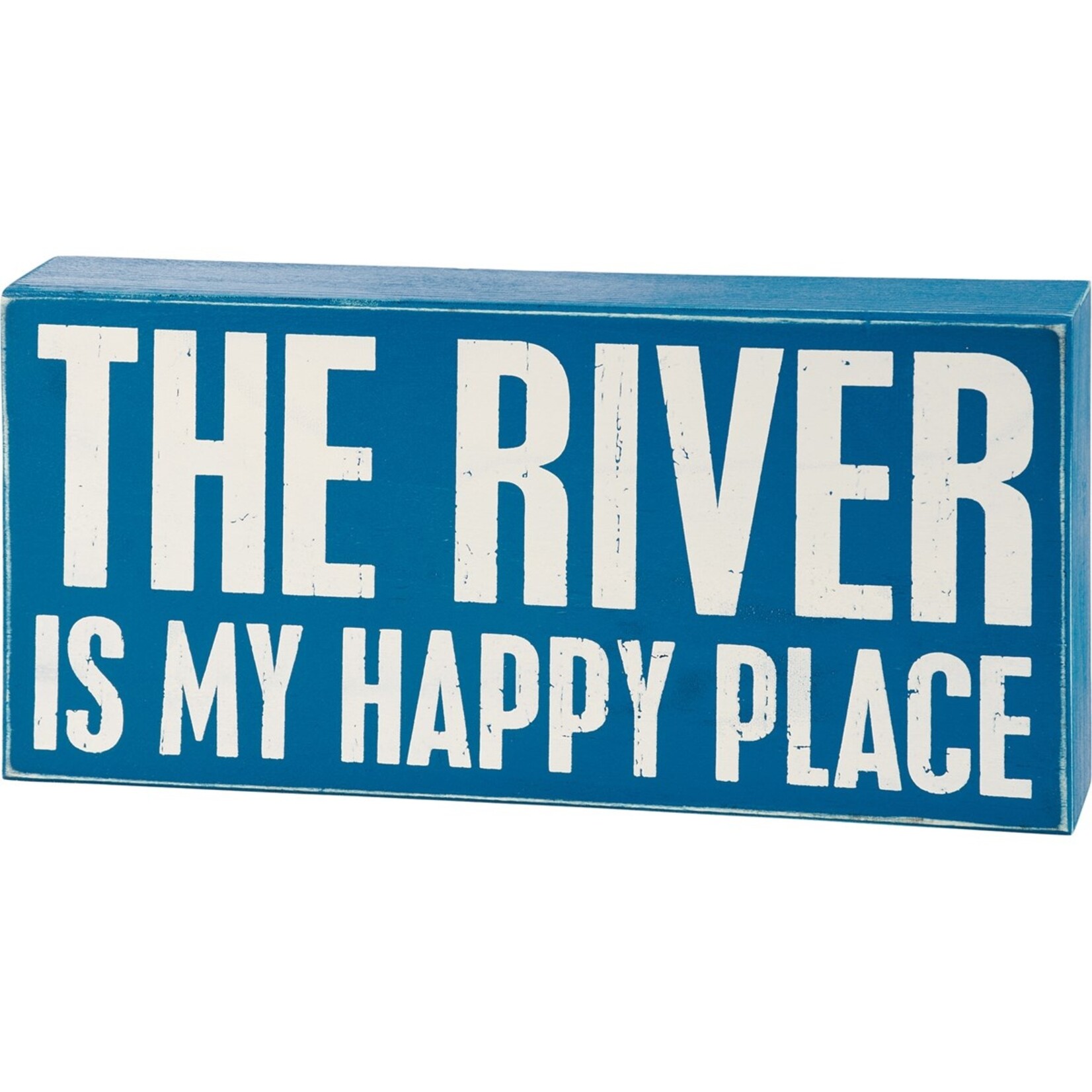Primitives by Kathy Primitives By Kathy River Is My Happy Place Box Sign