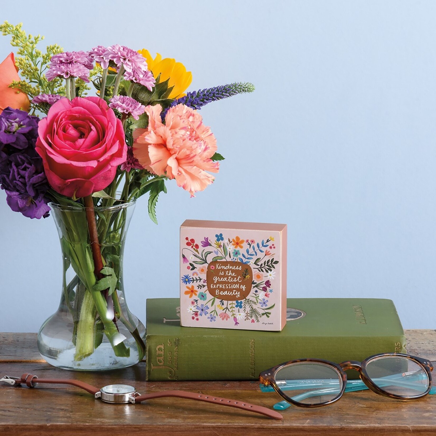 Primitives by Kathy Primitives by Kathy Block Sign Kindness Beauty