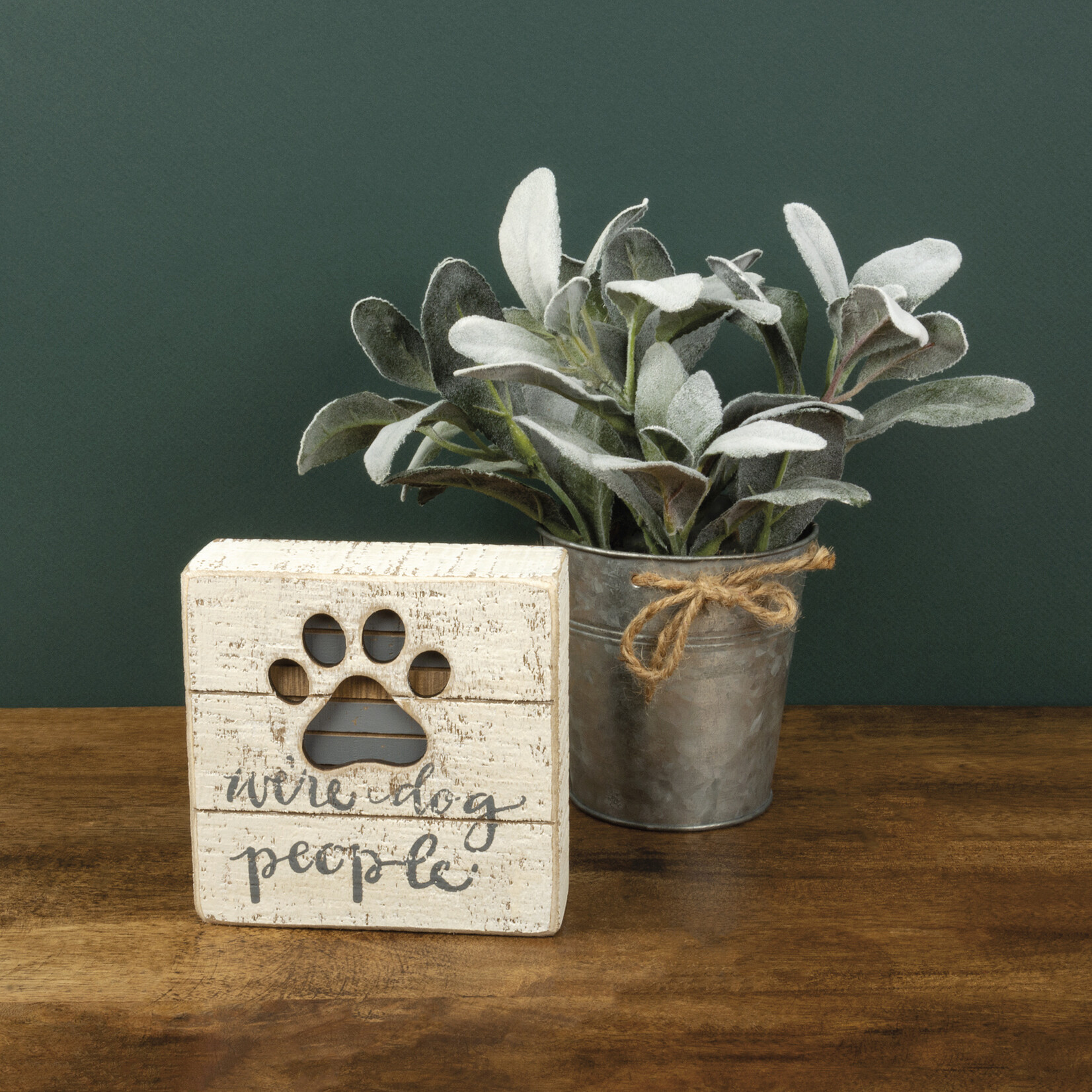 Primitives by Kathy Primitives by Kathy Dog People Slat Box Sign