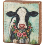 Primitives by Kathy Calf With Wreath Block Sign