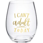 Primitives by Kathy Wine Glass- Can't Adult