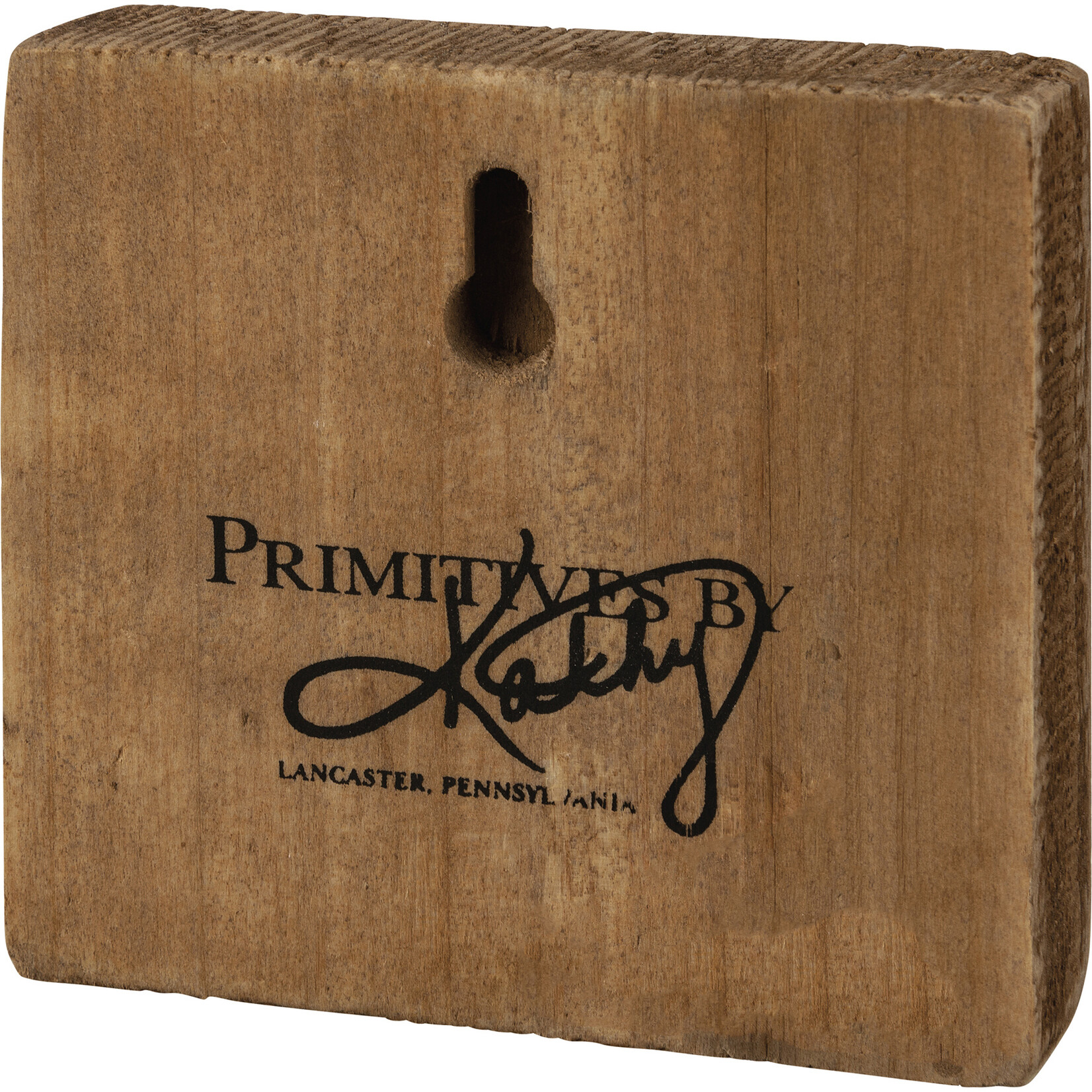 Primitives by Kathy Primitives by Kathy Orange Pumpkin Block Sign