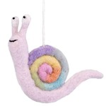 DZI Pastel Rainbow Snail Ornament