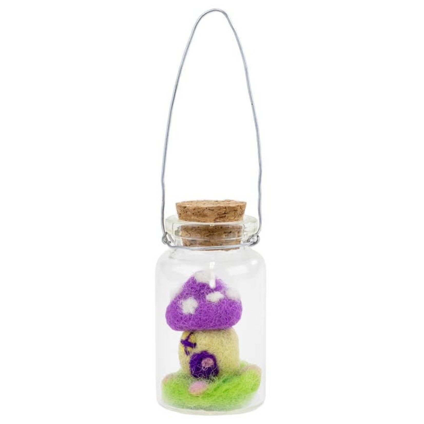 DZI dZi Handmade Mushroom House Bottle Ornament