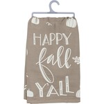 Primitives by Kathy Happy Fall Y'all Dish Towel