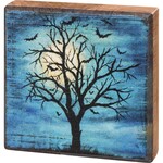 Primitives by Kathy Haunted Tree Block Sign