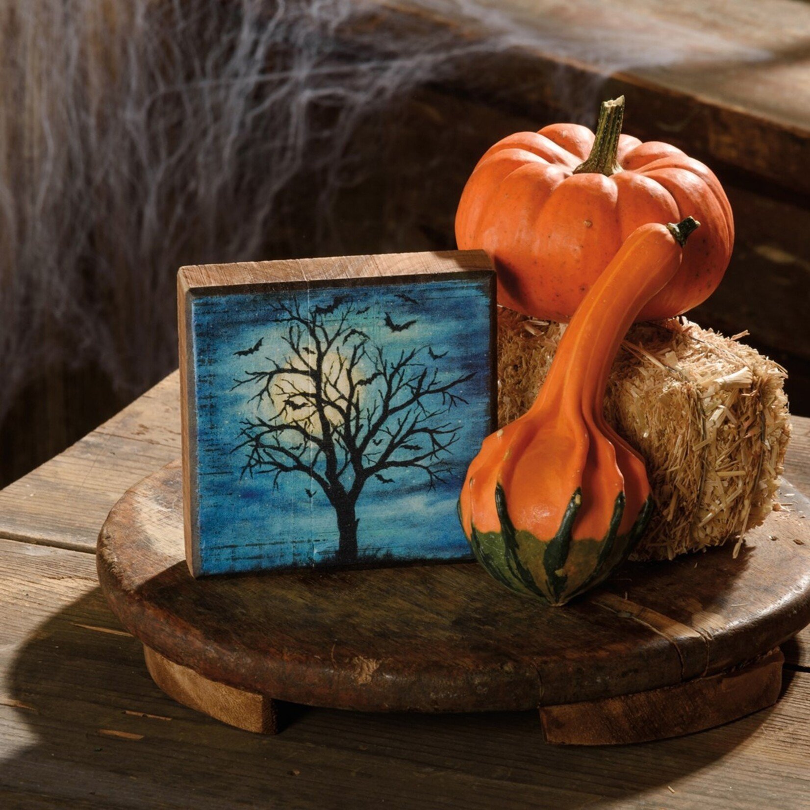 Primitives by Kathy Primitives by Kathy Haunted Tree Block Sign