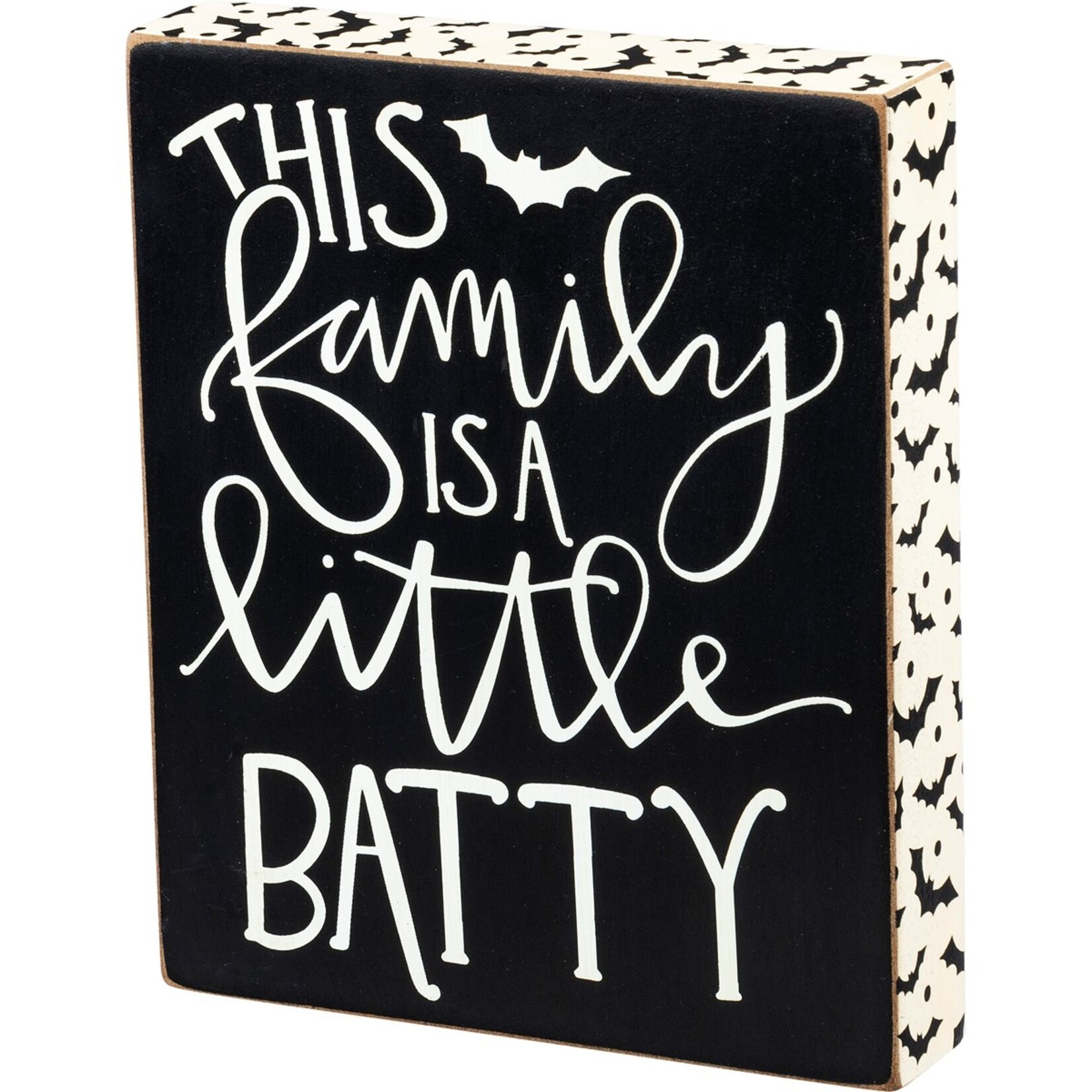 Primitives by Kathy Primitives by Kathy- Little Batty Block Sign
