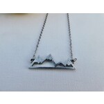 Valley Menagerie Antique Silver Mountain Necklace