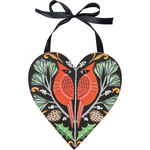 Primitives by Kathy Heart Cardinal Ornament