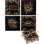 Primitives by Kathy Merry Christmas Coaster Set