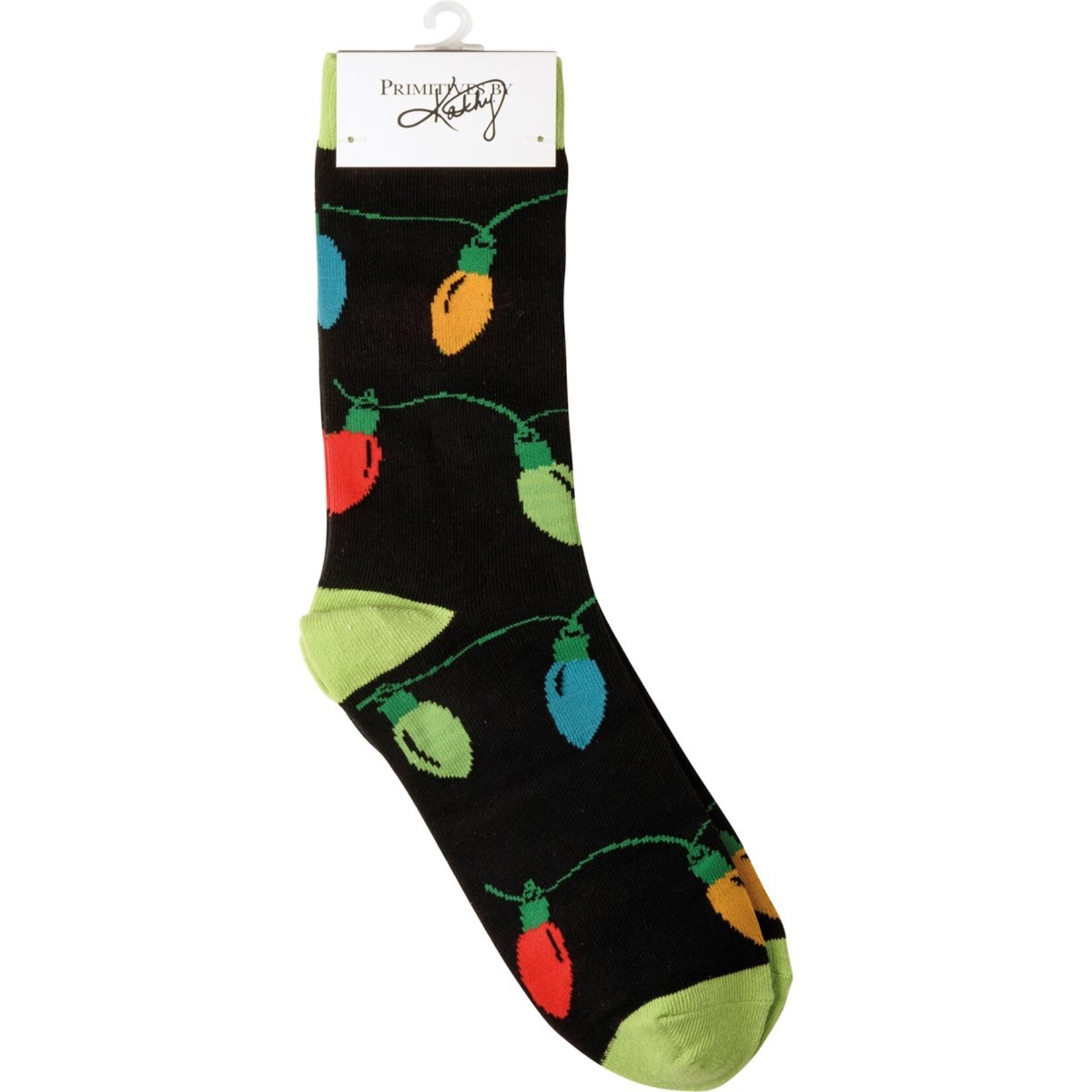 Primitives by Kathy Primitives by Kathy- A Merry Little Christmas Box Sign And Sock Set