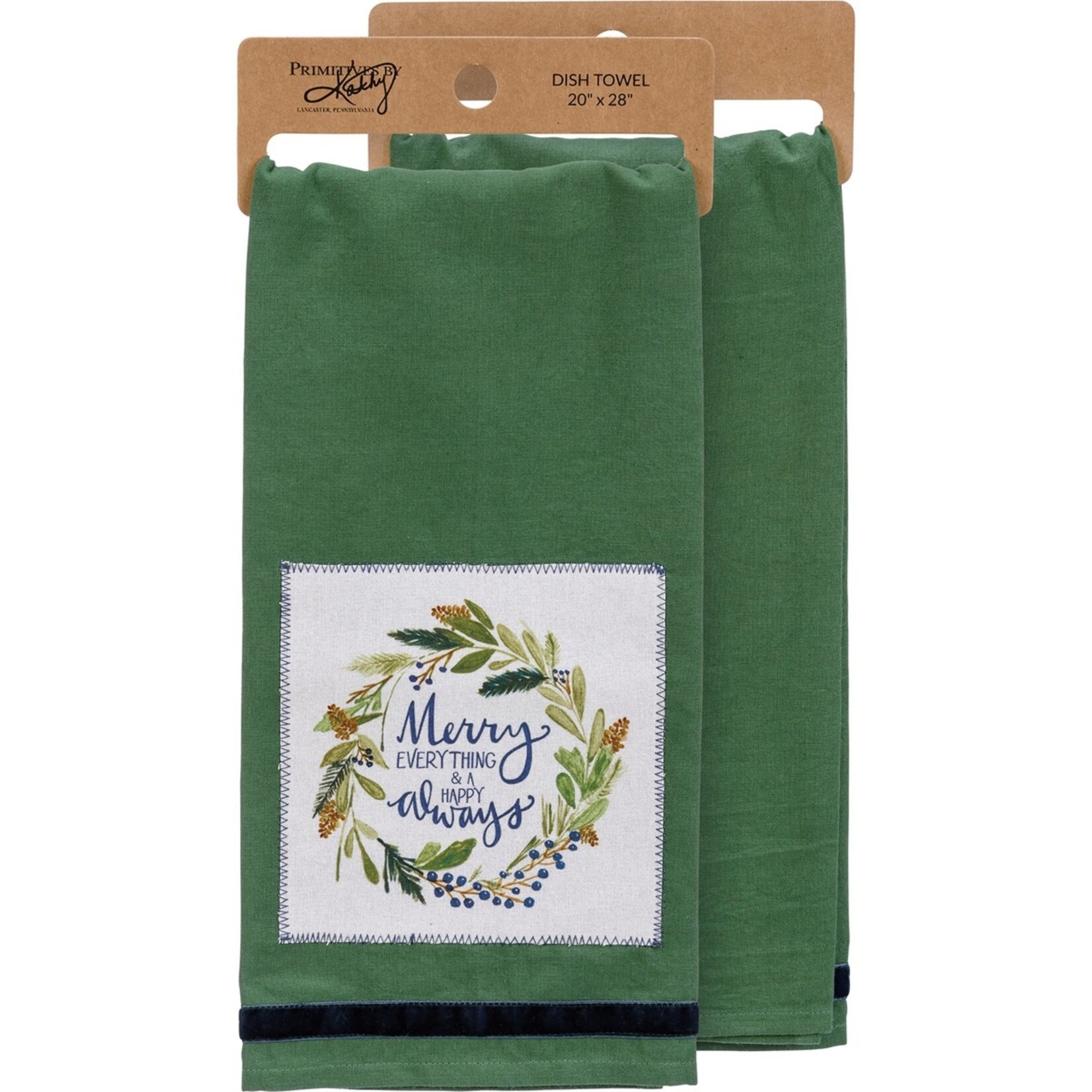 Primitives by Kathy Primitives by Kathy- Merry Everything Happy Always Kitchen Towel