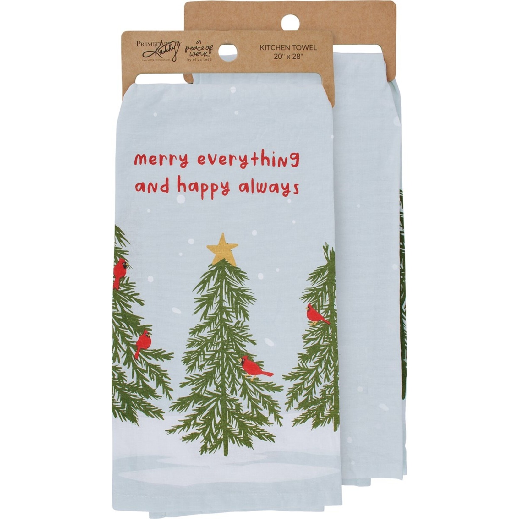 Primitives by Kathy Primitives by Kathy- Merry Everything Cardinal Kitchen Towel