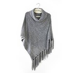 DMerch Beyond Soft Chenille Poncho-Grey