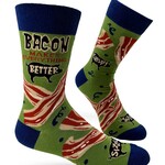 Fabdaz Bacon Makes Everything Better Men's Crew Socks