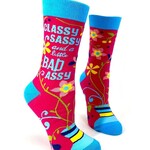 Fabdaz Classy Sassy and A Little Bad Assy Women's Crew Socks
