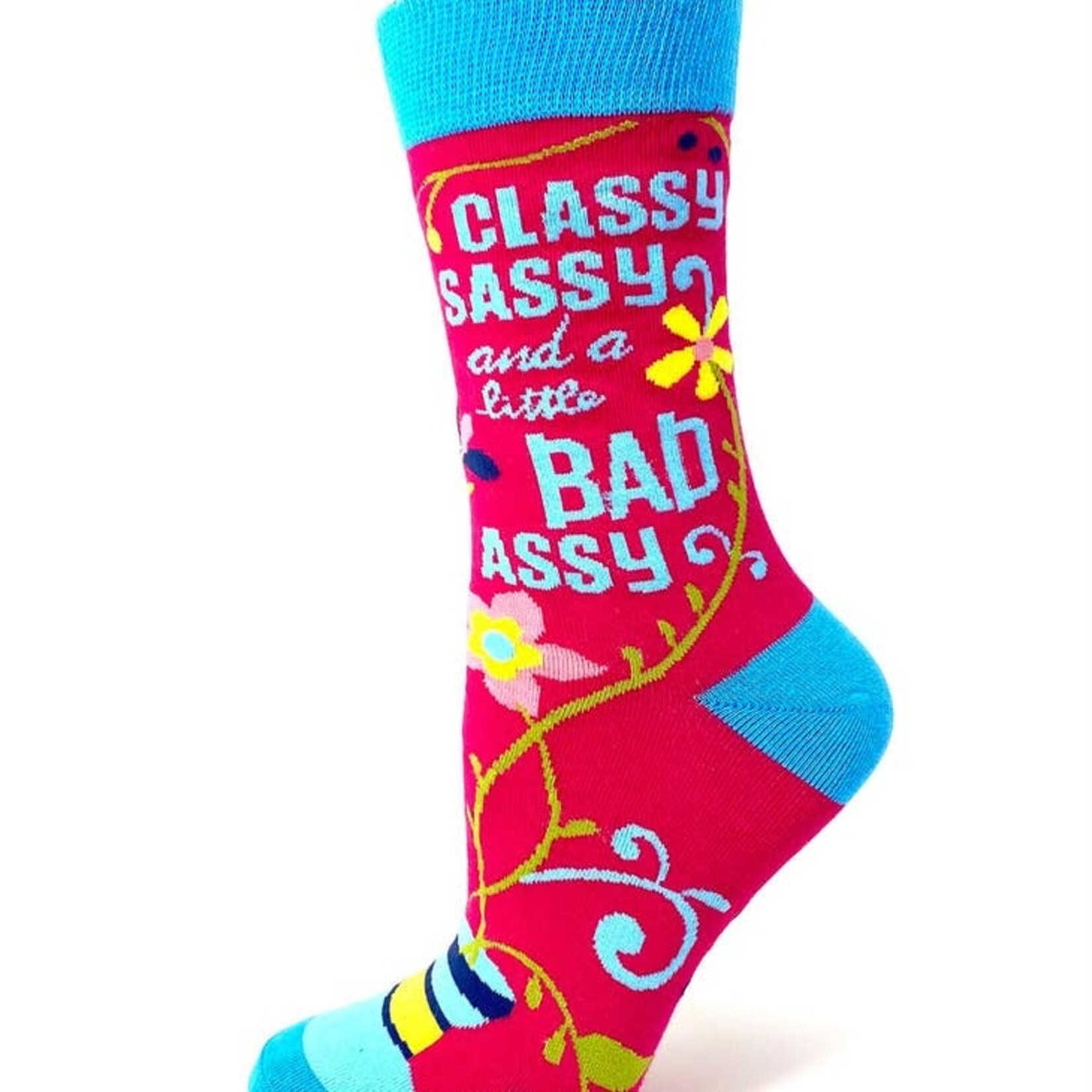 Fabdaz Fabdaz Classy Sassy and A Little Bad Assy Women's Crew Socks