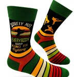 Fabdaz Surely Not Everybody Was Kung Fu Fighting Men's Crew Socks