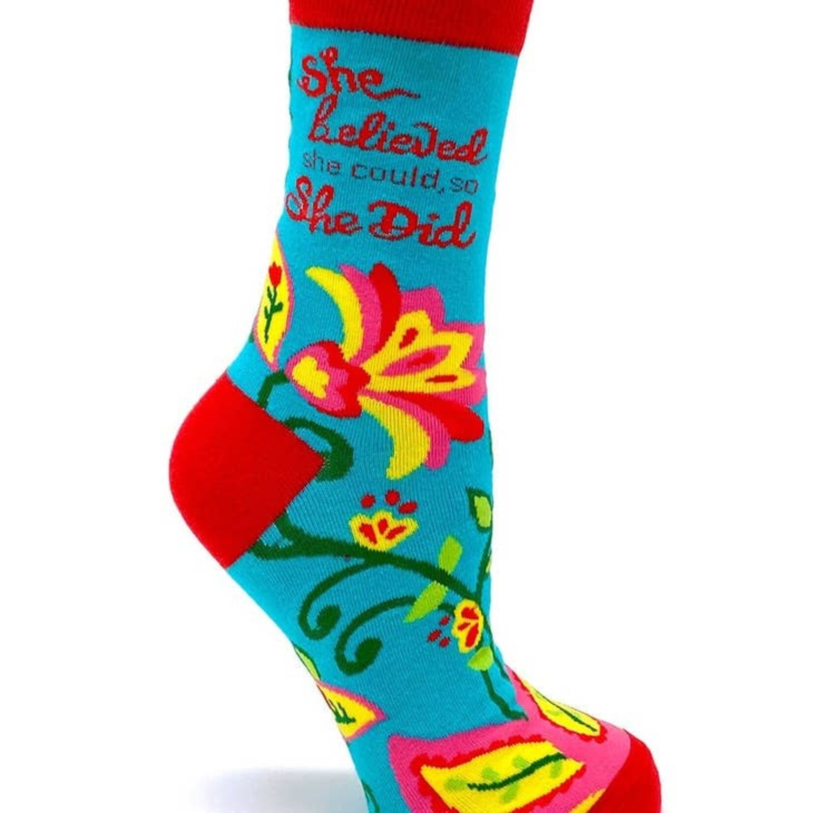 Fabdaz Fabdaz  She Believed She Could, So She Did Women's Crew Socks