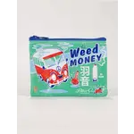 Blue Q Weed Money Coin Purse
