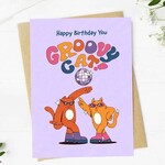 Big Moods "Happy Birthday You Groovy Cat" Birthday Card