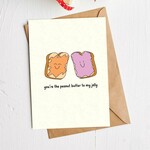 Big Moods Big Moods "You're the Peanut Butter To My Jelly" Anniversary Card
