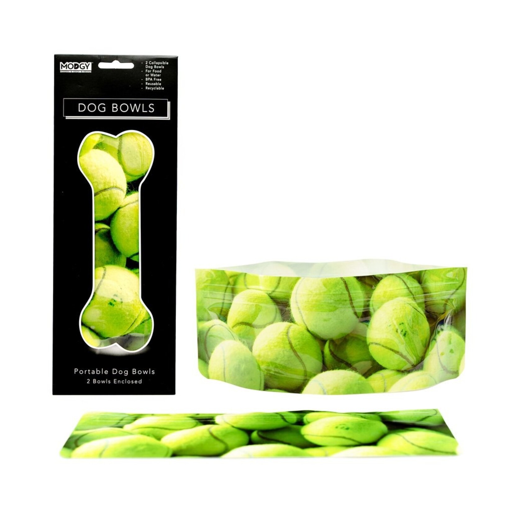 Modgy Modgy Tennis Ball Dog Bowls