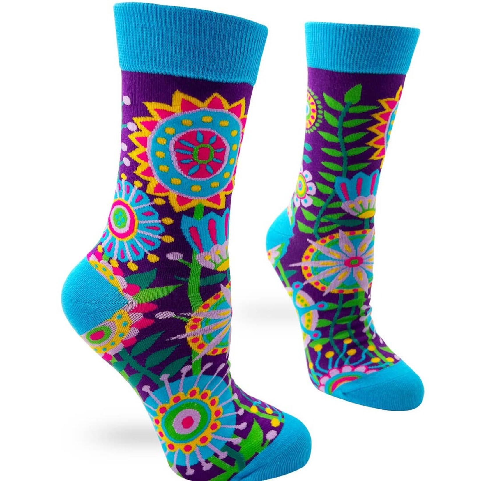 Fabdaz Fabdaz Funky Floral Women's Crew Socks