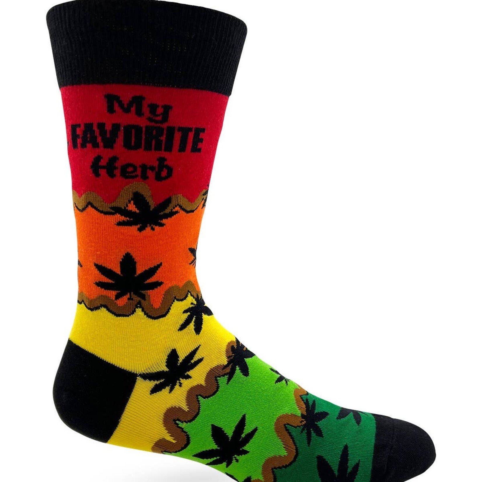 Fabdaz Fabdaz My Favorite Herb Men's Novelty Crew Socks