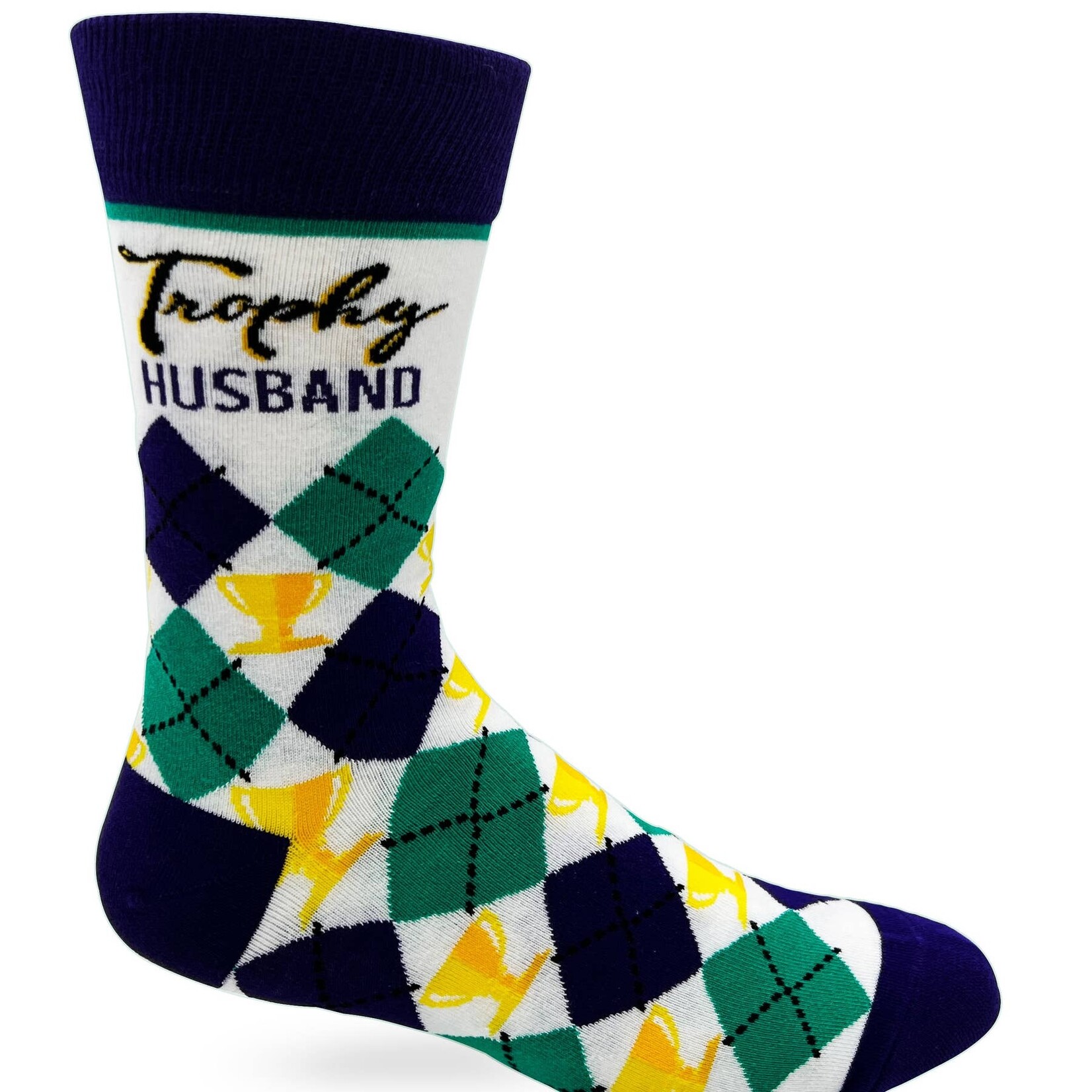 Fabdaz Fabdaz Trophy Husband Men's Novelty Crew Socks