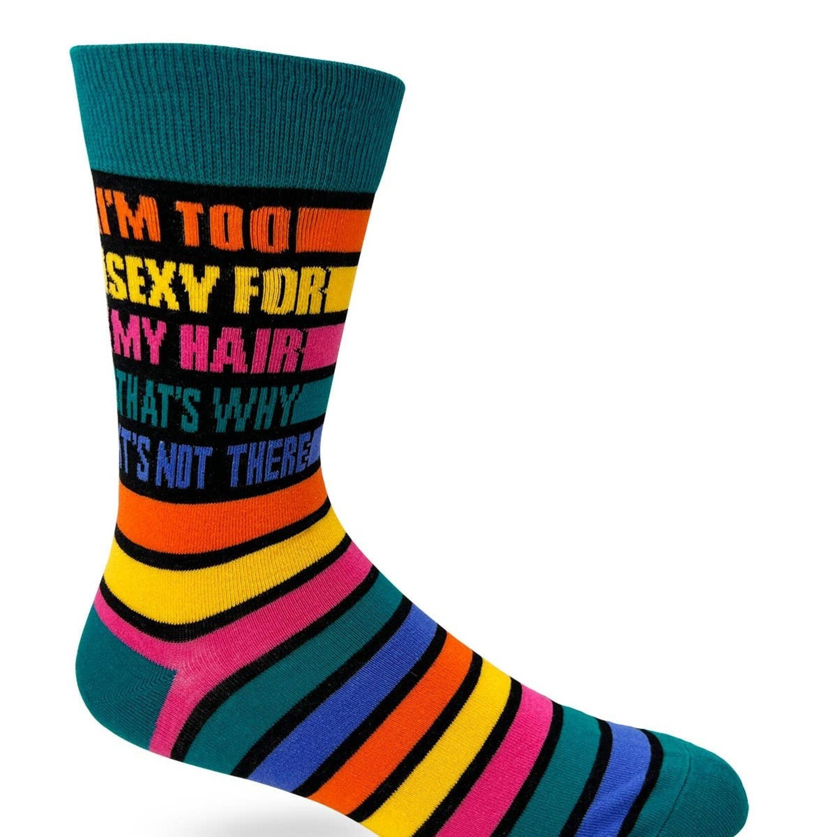 Fabdaz Fabdaz I'm Too Sexy For My Hair That's Why It's Not There Men's Novelty Socks