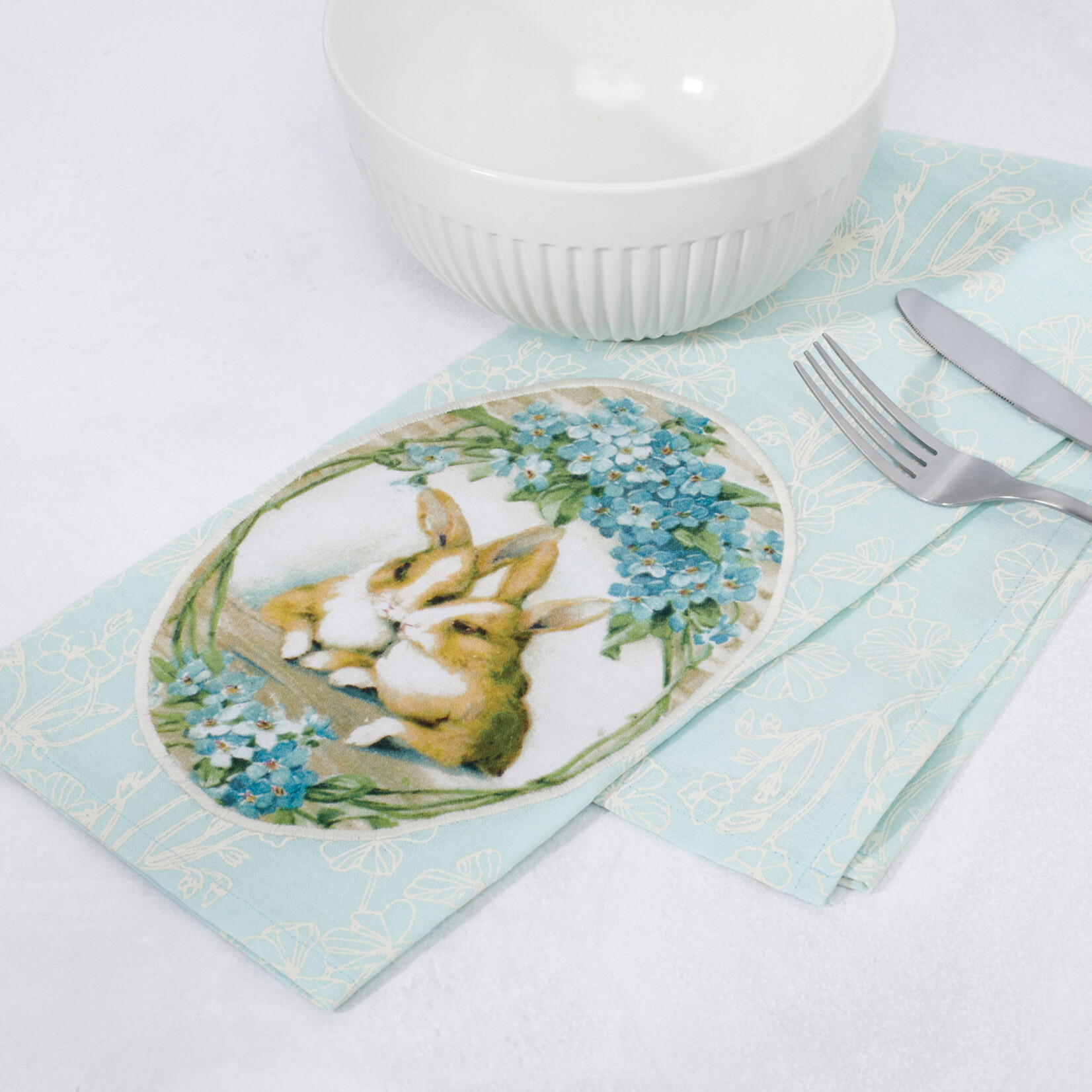 Primitives by Kathy Primitives by Kathy Blue Bunny Kitchen Towel
