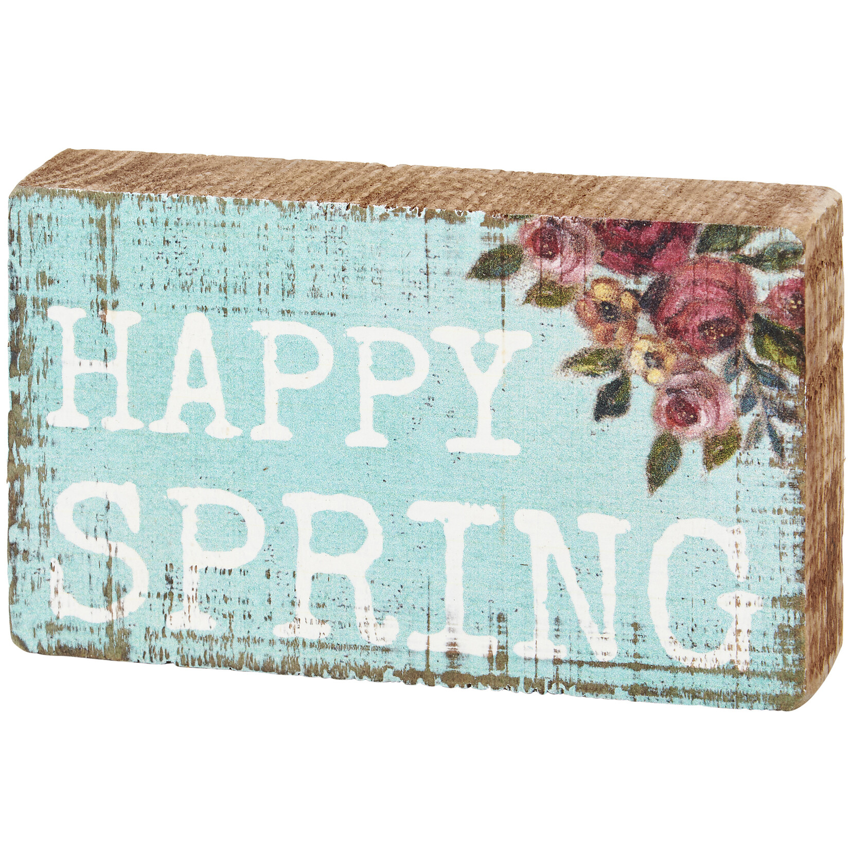 Primitives by Kathy Primitives by Kathy Happy Spring Block Sign