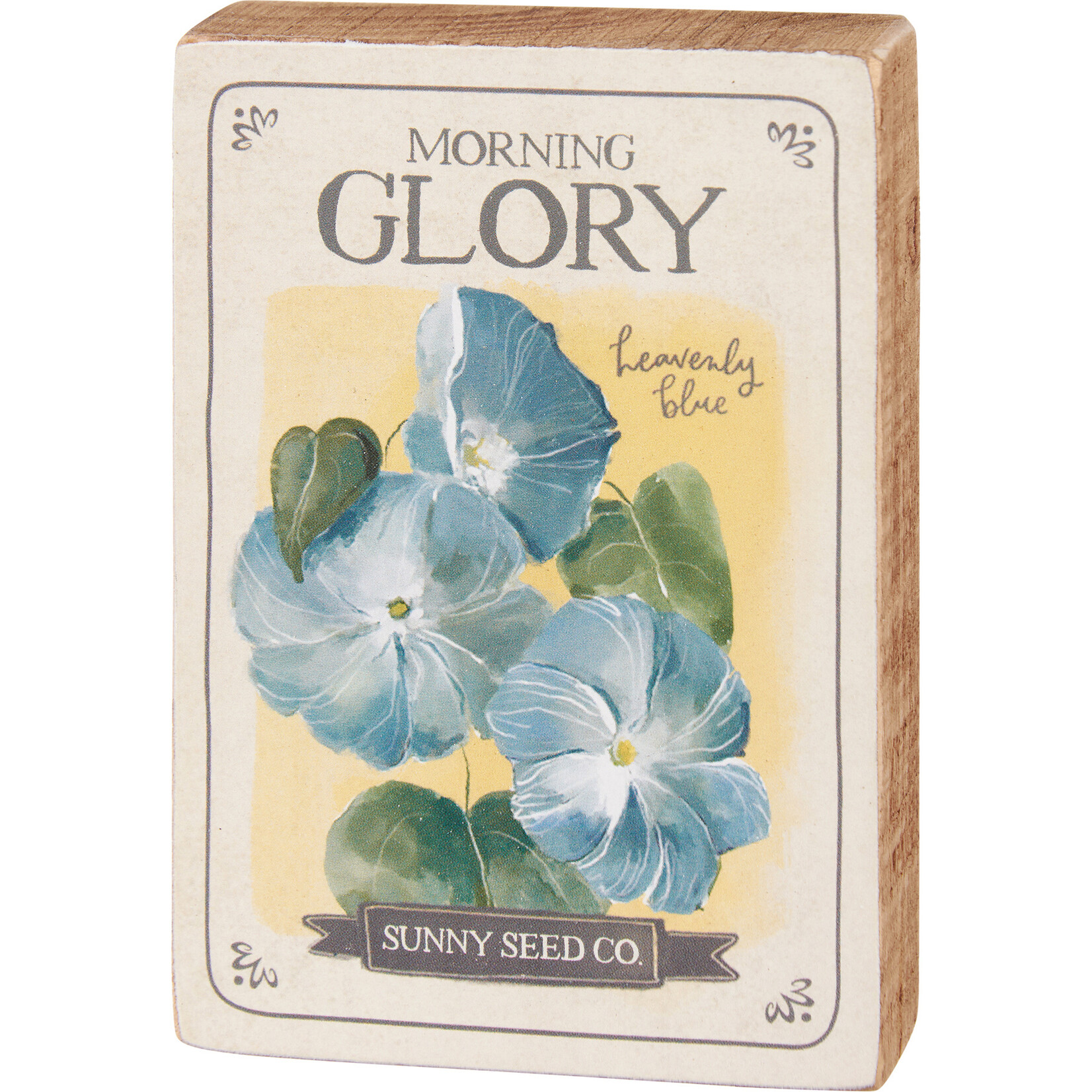 Primitives by Kathy Primitives by Kathy Morning Glory Seed Packet Block Sign