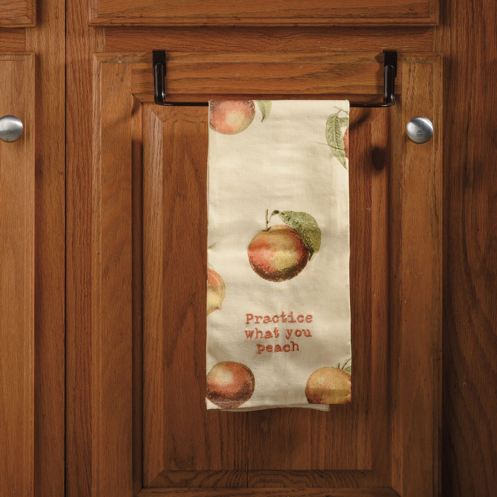 Primitives by Kathy Primitives by Kathy Practice What You Peach Kitchen Towel