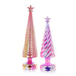 Cody Foster Iridescent Lit Tree Pink Set of 2