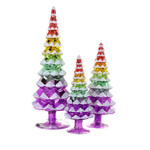 Cody Foster Gradient Tree Pastel Rainbow Snow Tree Set of 3