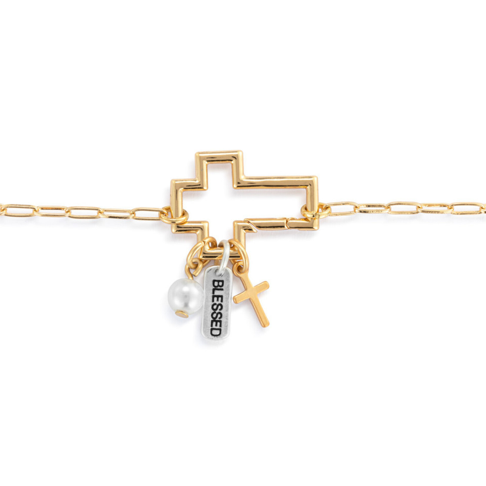 Demdaco Demdaco Faith Bracelet Jewelry Set - Gold