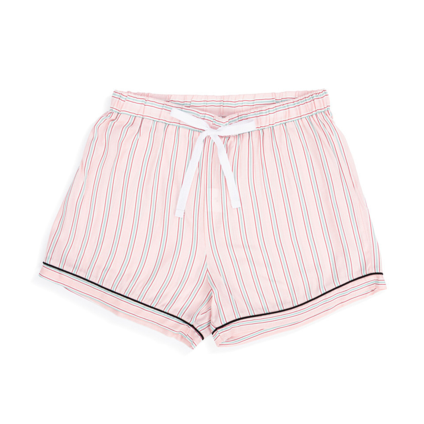 Demdaco Demdaco Large Short Sleeve & Shorts PJ Set-Pink Stripe