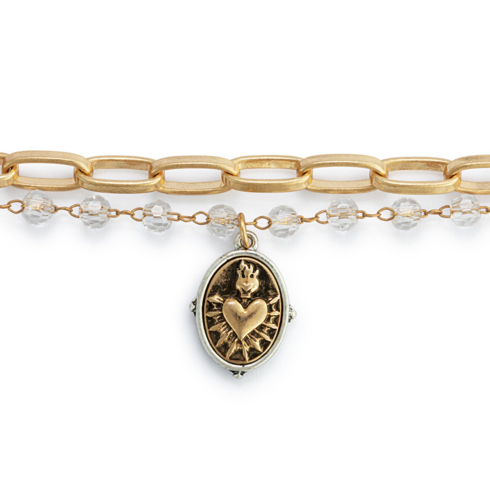 Demdaco Demdaco Sacred Heart Bracelet - Gold