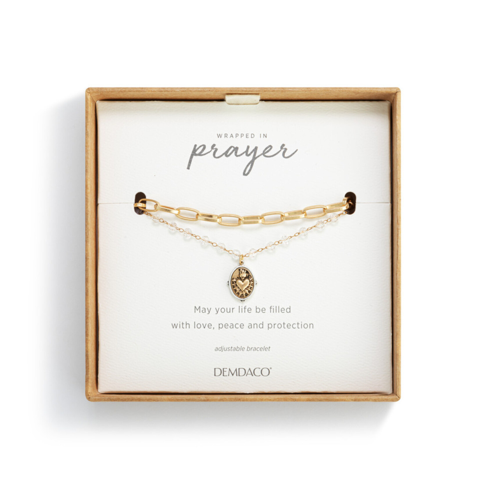 Demdaco Demdaco Sacred Heart Bracelet - Gold