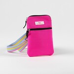 Scout Poly Pocket Woven Crossbody | Neon Pink