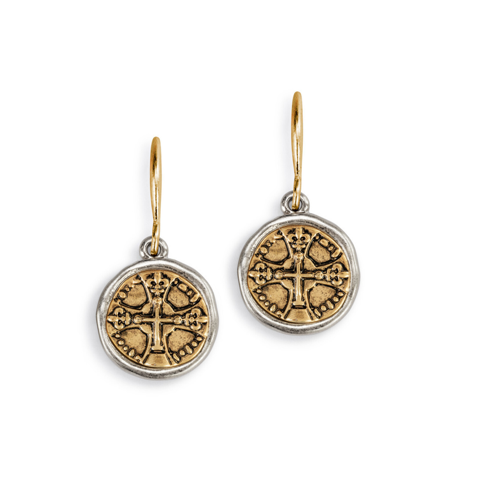 Demdaco Demdaco Wrapped in Prayer Earrings - Gold