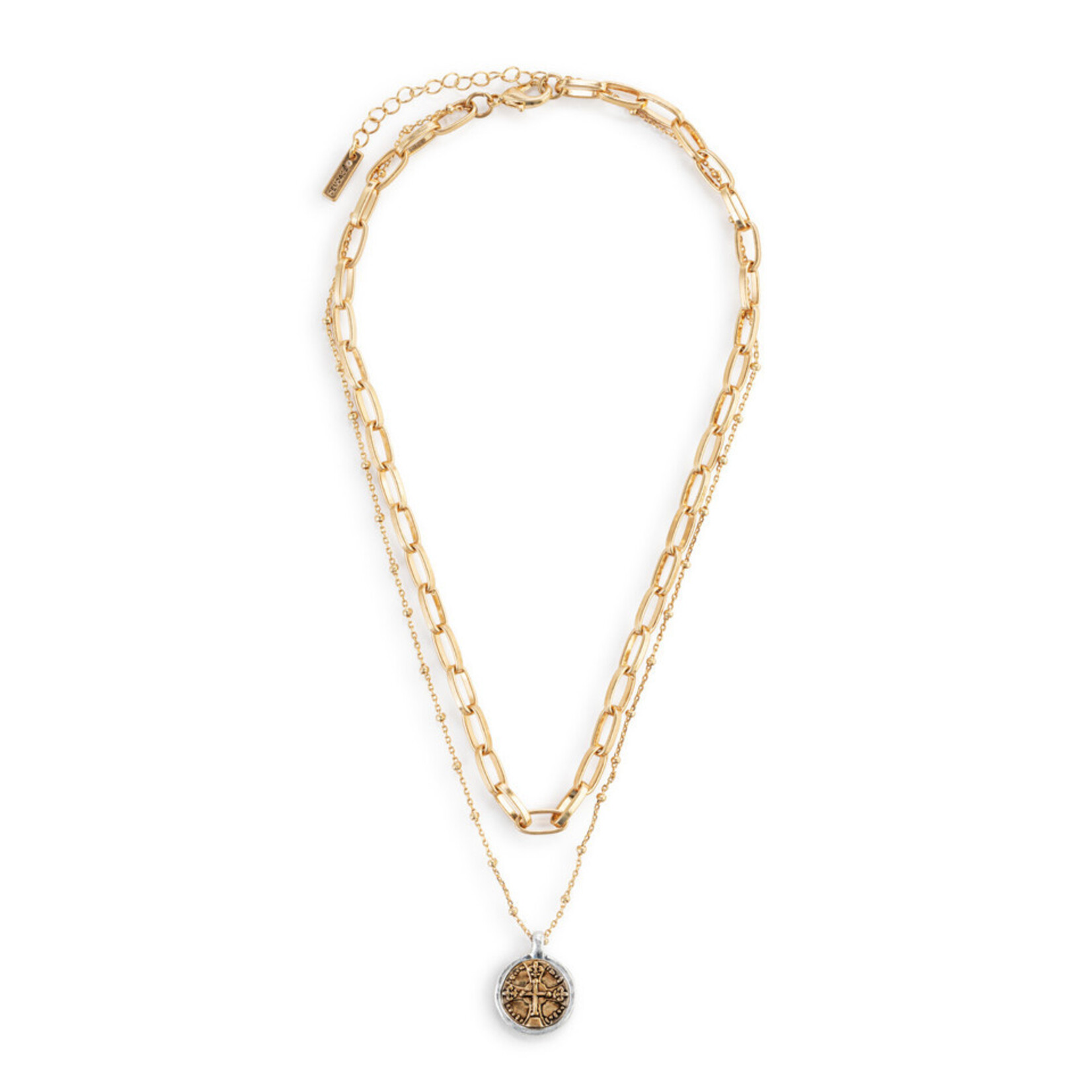 Demdaco Demdaco Wrapped in Prayer Layer Necklace - Gold