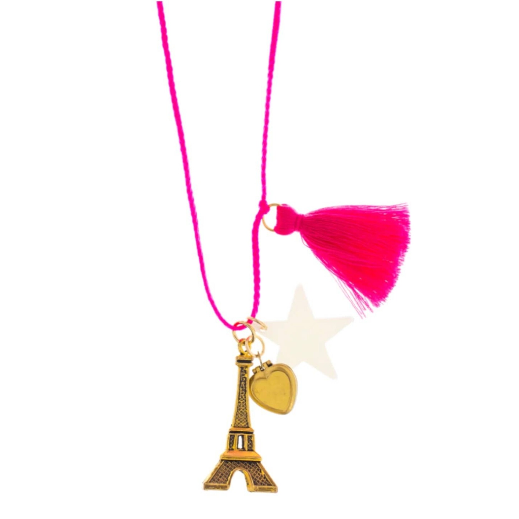 gunner & lux "Paris Is Always A Good Idea" Necklace with Glow in the Dark