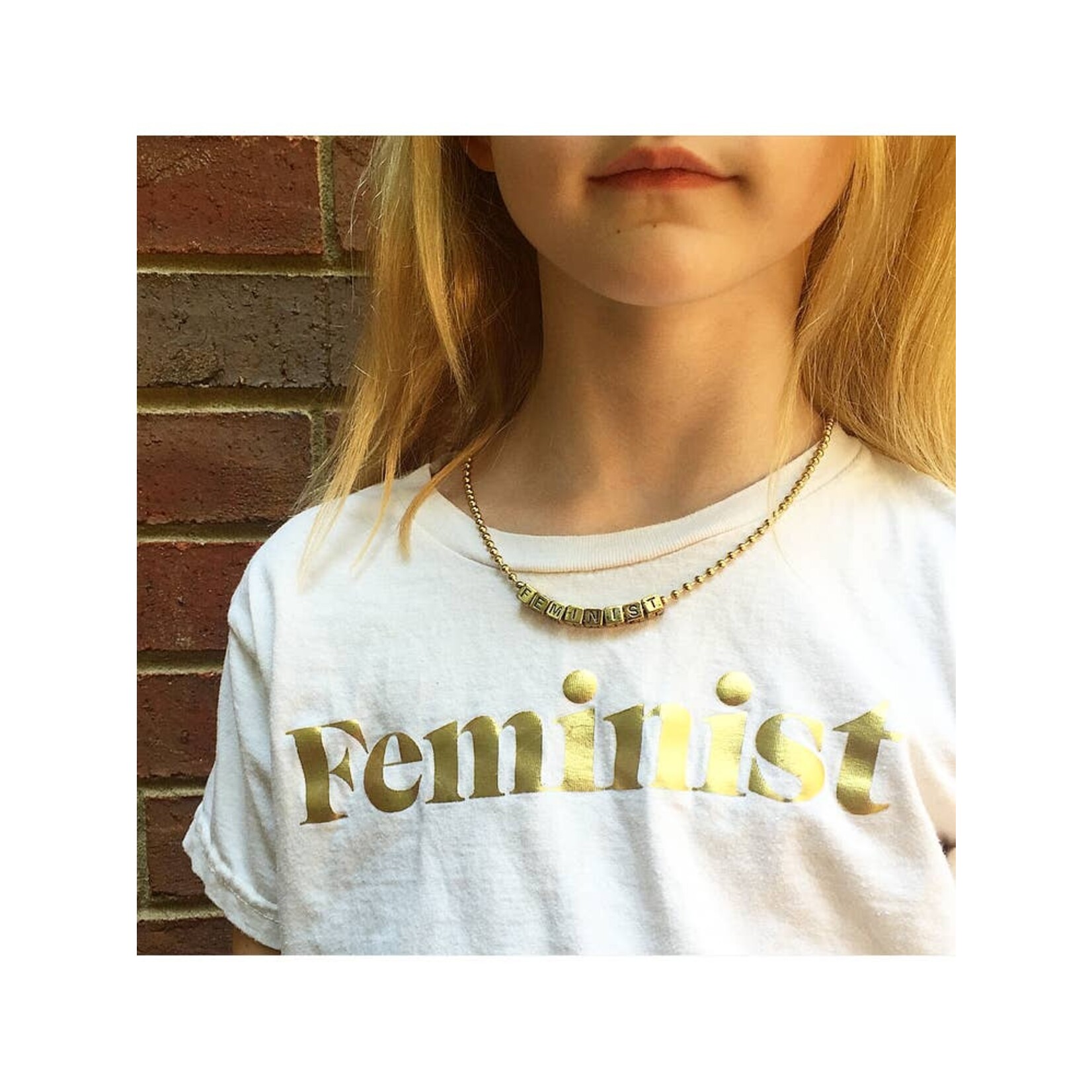 gunner & lux Gunner & Lux "Feminist" Necklace