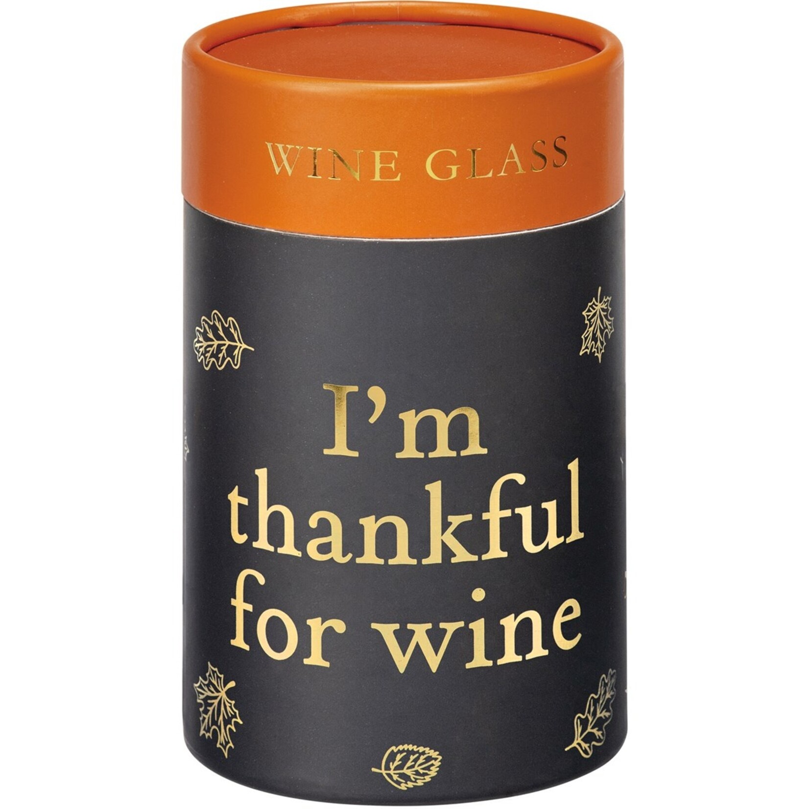 Primitives by Kathy Primitives by Kathy- I'm Thankful For Wine Wine Glass